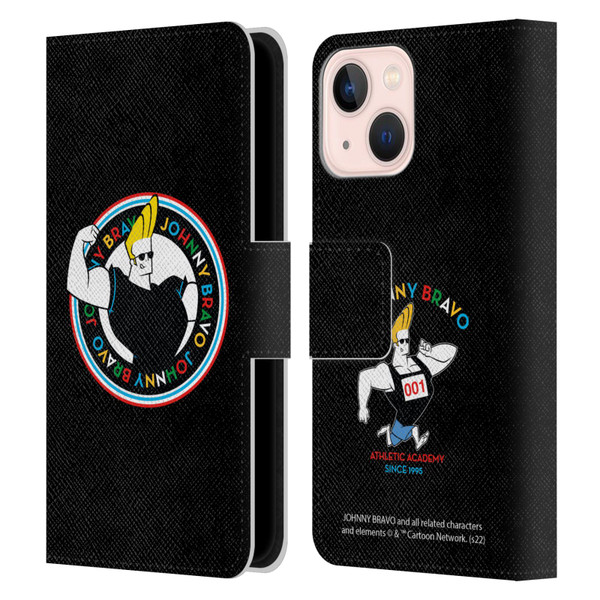 Johnny Bravo Graphics Logo Leather Book Wallet Case Cover For Apple iPhone 13 Mini