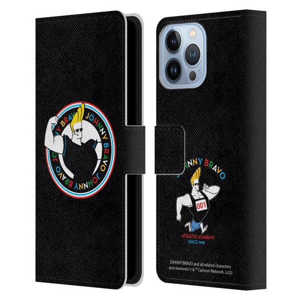 Johnny Bravo Graphics Logo Leather Book Wallet Case Cover For Apple iPhone 13 Pro Max