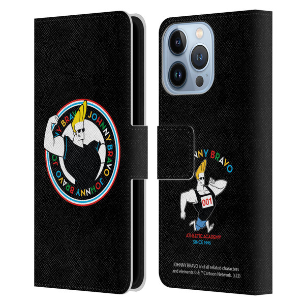 Johnny Bravo Graphics Logo Leather Book Wallet Case Cover For Apple iPhone 13 Pro