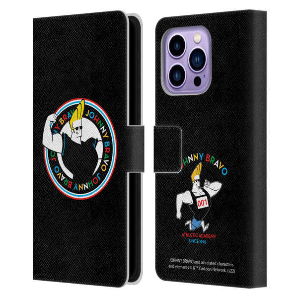 Johnny Bravo Graphics Logo Leather Book Wallet Case Cover For Apple iPhone 14 Pro Max