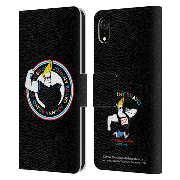 Johnny Bravo Graphics Logo Leather Book Wallet Case Cover For Apple iPhone XR