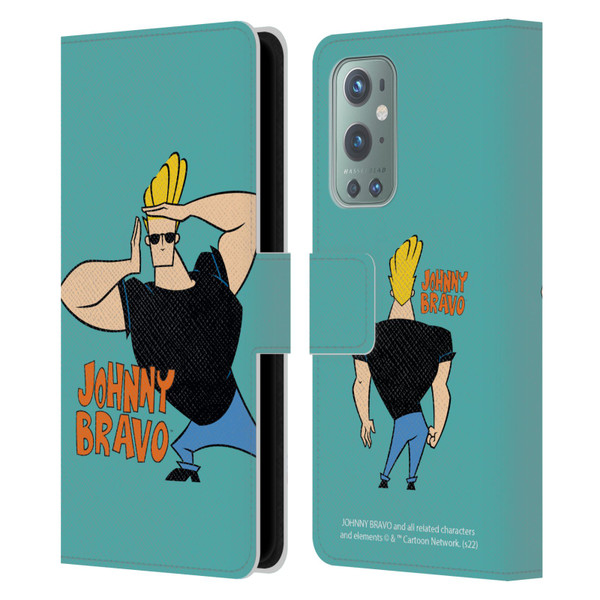 Johnny Bravo Graphics Character Leather Book Wallet Case Cover For OnePlus 9
