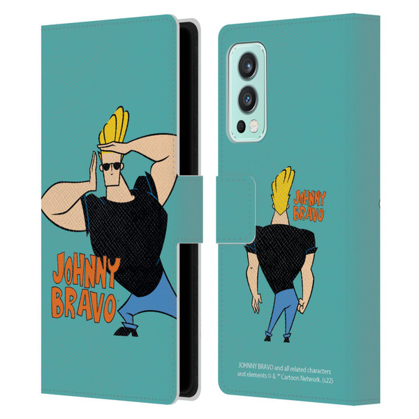 Johnny Bravo Graphics Character Leather Book Wallet Case Cover For OnePlus Nord 2 5G