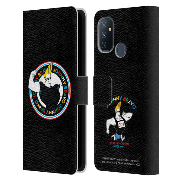 Johnny Bravo Graphics Logo Leather Book Wallet Case Cover For OnePlus Nord N100