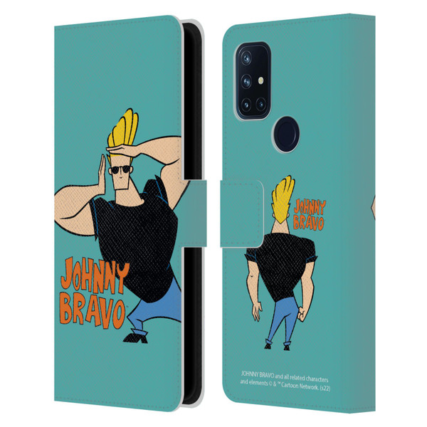 Johnny Bravo Graphics Character Leather Book Wallet Case Cover For OnePlus Nord N10 5G