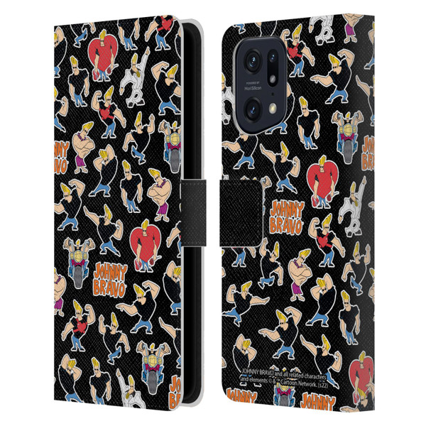Johnny Bravo Graphics Pattern Leather Book Wallet Case Cover For OPPO Find X5