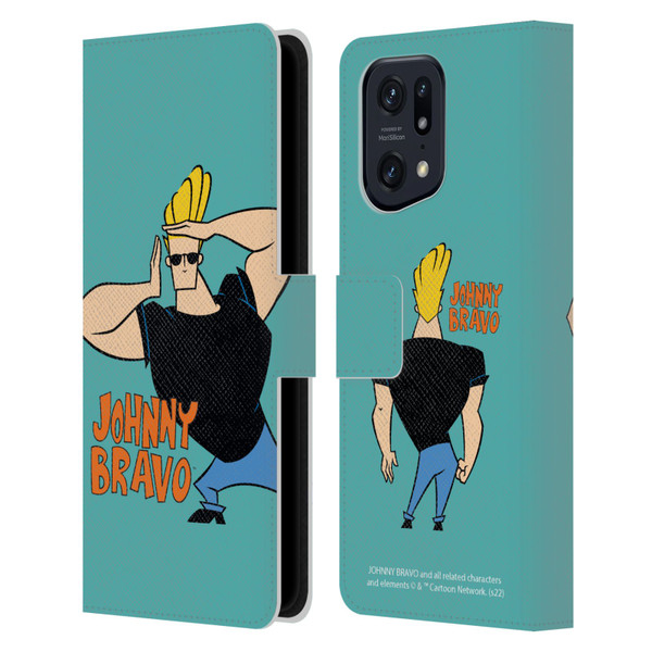 Johnny Bravo Graphics Character Leather Book Wallet Case Cover For OPPO Find X5 Pro