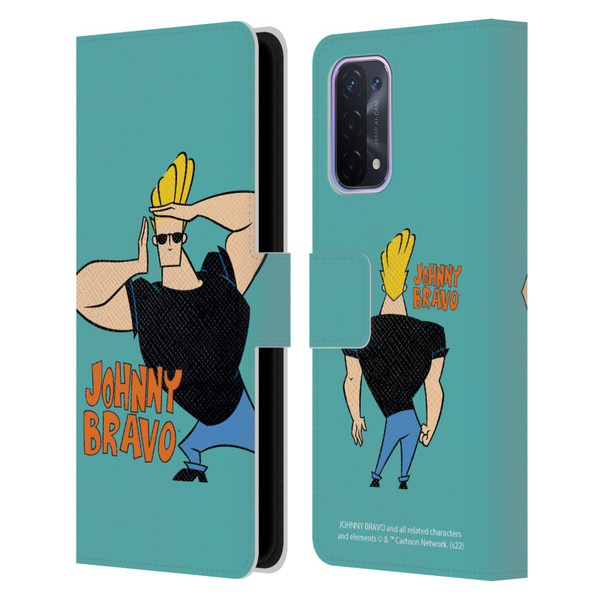 Johnny Bravo Graphics Character Leather Book Wallet Case Cover For OPPO A54 5G