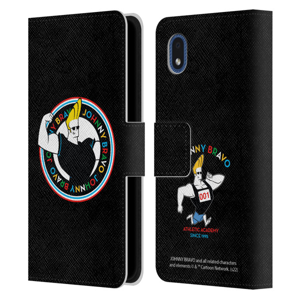 Johnny Bravo Graphics Logo Leather Book Wallet Case Cover For Samsung Galaxy A01 Core (2020)