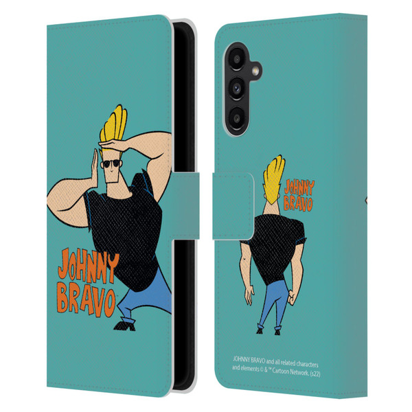 Johnny Bravo Graphics Character Leather Book Wallet Case Cover For Samsung Galaxy A13 5G (2021)