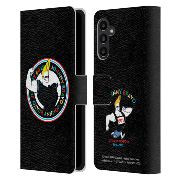 Johnny Bravo Graphics Logo Leather Book Wallet Case Cover For Samsung Galaxy A13 5G (2021)