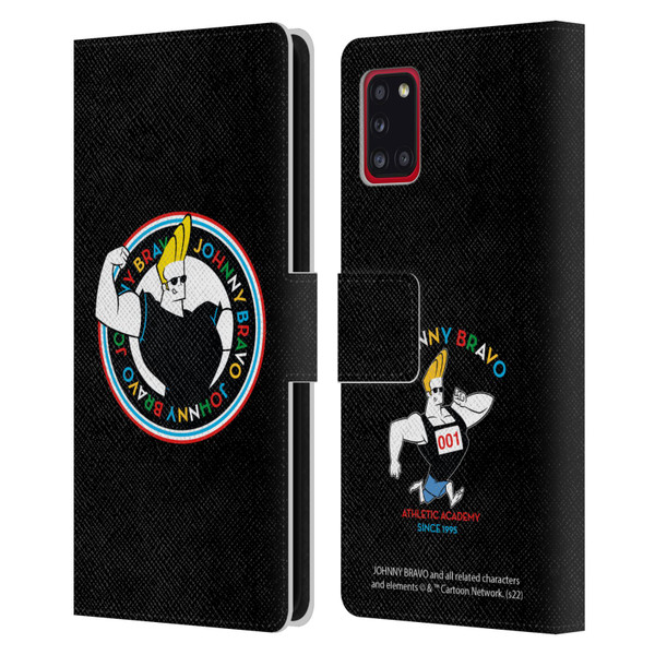 Johnny Bravo Graphics Logo Leather Book Wallet Case Cover For Samsung Galaxy A31 (2020)