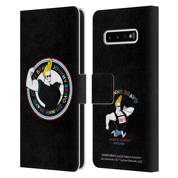 Johnny Bravo Graphics Logo Leather Book Wallet Case Cover For Samsung Galaxy S10+ / S10 Plus
