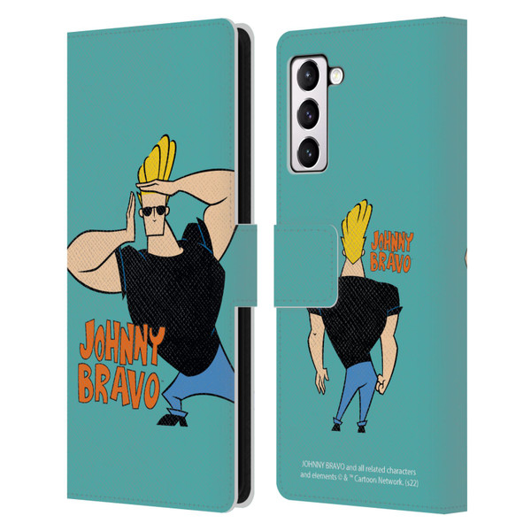 Johnny Bravo Graphics Character Leather Book Wallet Case Cover For Samsung Galaxy S21+ 5G