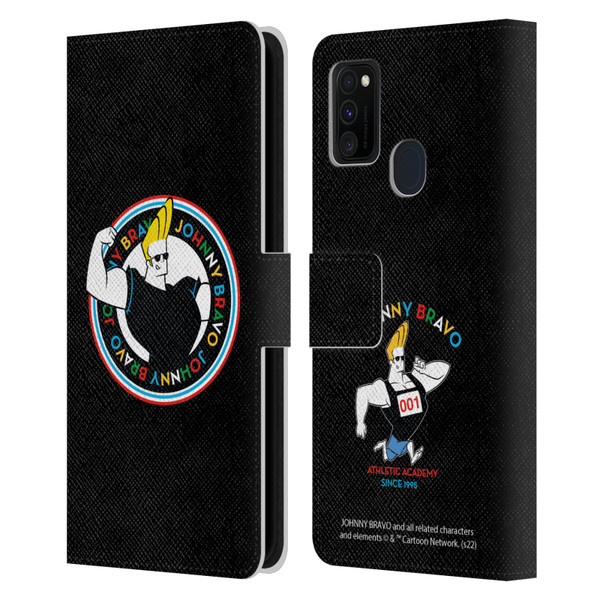 Johnny Bravo Graphics Logo Leather Book Wallet Case Cover For Samsung Galaxy M30s (2019)/M21 (2020)