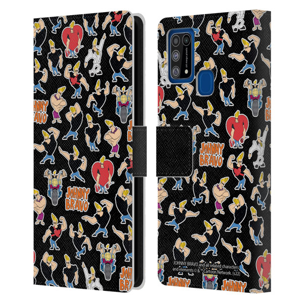 Johnny Bravo Graphics Pattern Leather Book Wallet Case Cover For Samsung Galaxy M31 (2020)