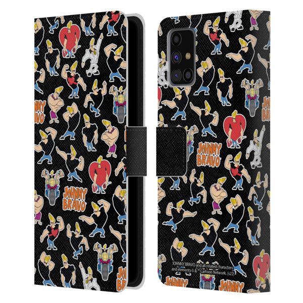 Johnny Bravo Graphics Pattern Leather Book Wallet Case Cover For Samsung Galaxy M31s (2020)