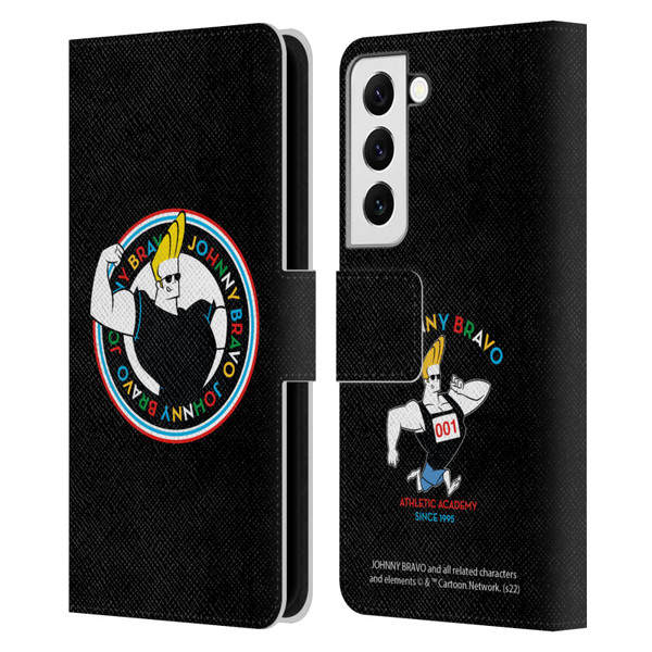 Johnny Bravo Graphics Logo Leather Book Wallet Case Cover For Samsung Galaxy S22 5G