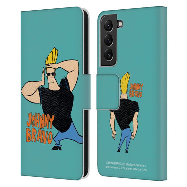Johnny Bravo Graphics Character Leather Book Wallet Case Cover For Samsung Galaxy S22+ 5G