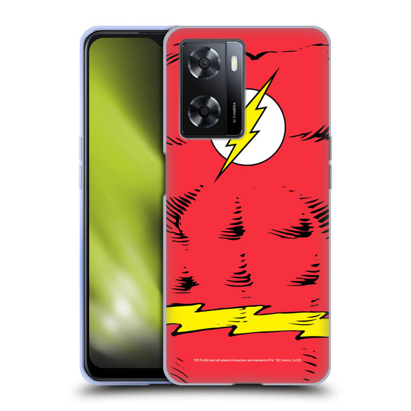 The Flash DC Comics Logo Costume Soft Gel Case for OPPO A57s