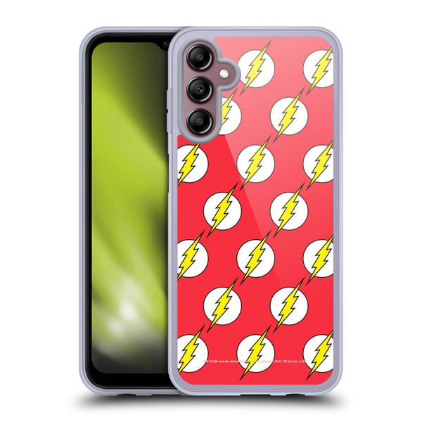 The Flash DC Comics Logo Pattern Soft Gel Case for Samsung Galaxy A14 5G