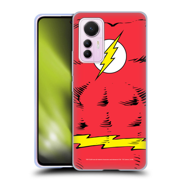 The Flash DC Comics Logo Costume Soft Gel Case for Xiaomi 12 Lite
