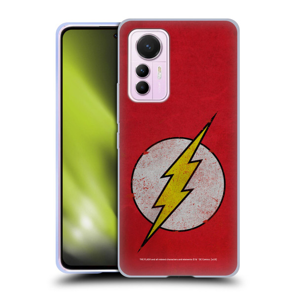 The Flash DC Comics Logo Distressed Look Soft Gel Case for Xiaomi 12 Lite