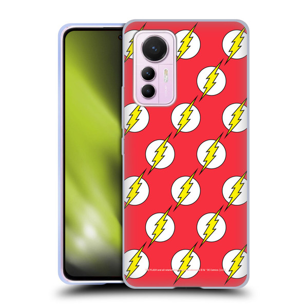 The Flash DC Comics Logo Pattern Soft Gel Case for Xiaomi 12 Lite