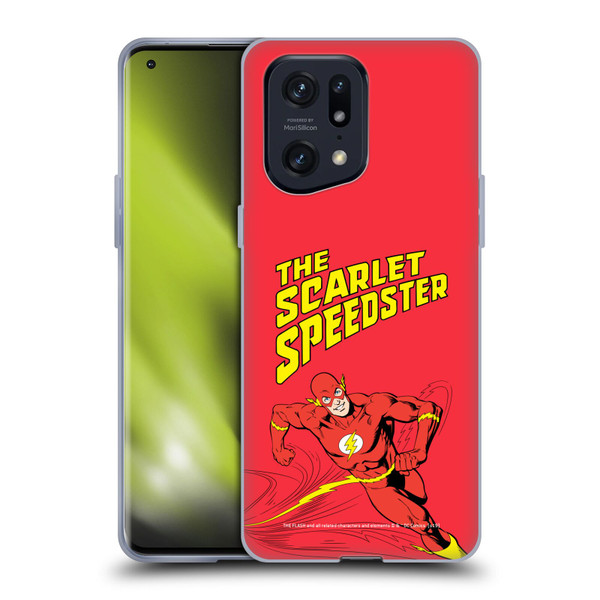 The Flash DC Comics Vintage Scarlet Speedster Soft Gel Case for OPPO Find X5 Pro