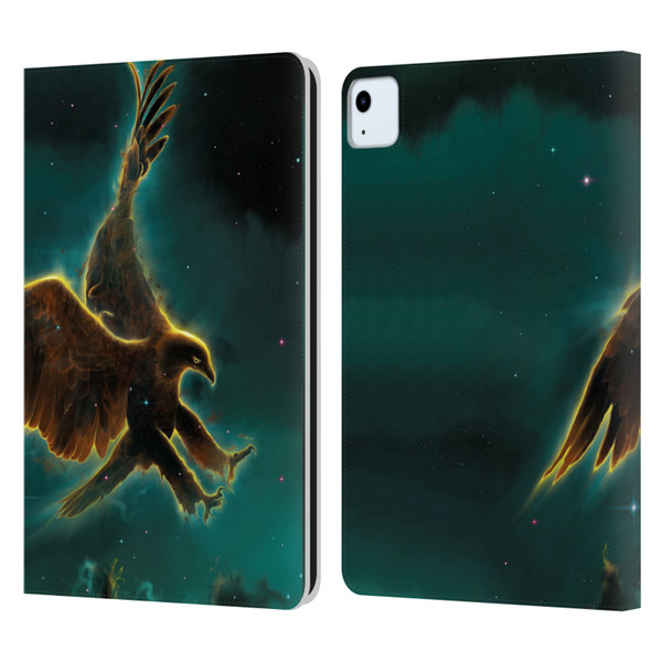 Vincent Hie Animals Eagle Galaxy Leather Book Wallet Case Cover For Apple iPad Air 2020 / 2022