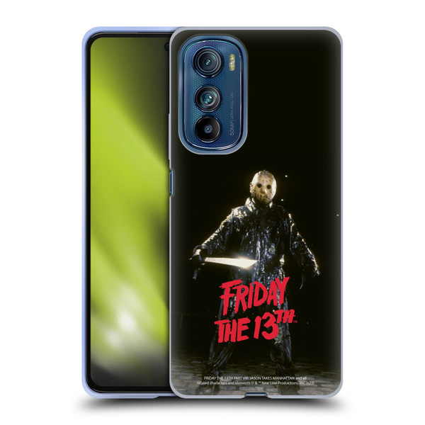 Friday the 13th Part VIII Jason Takes Manhattan Graphics Jason Voorhees Soft Gel Case for Motorola Edge 30