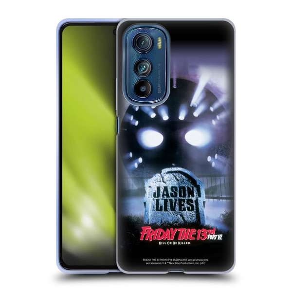 Friday the 13th Part VI Jason Lives Key Art Poster Soft Gel Case for Motorola Edge 30