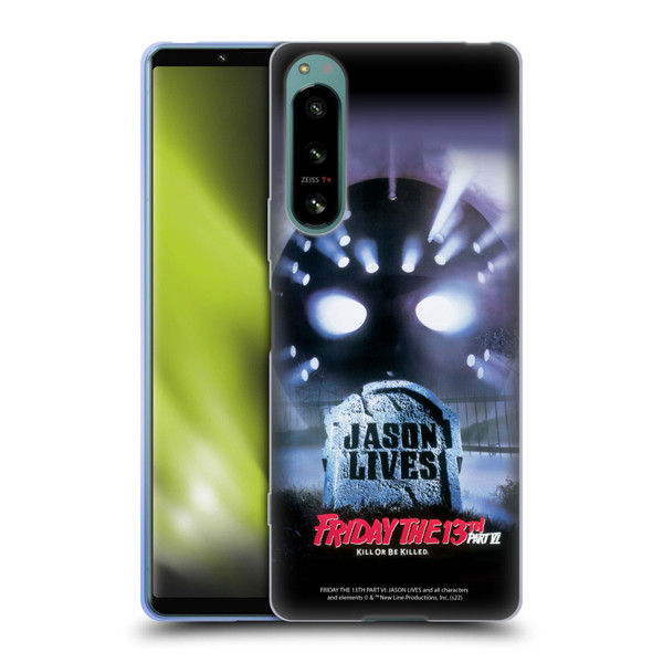 Friday the 13th Part VI Jason Lives Key Art Poster Soft Gel Case for Sony Xperia 5 IV
