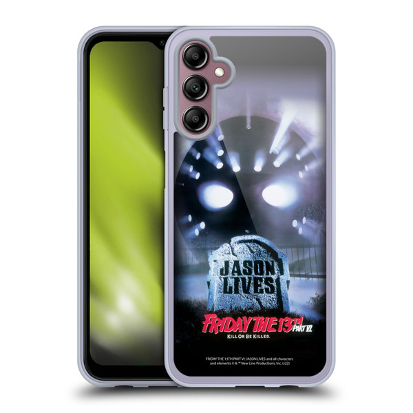 Friday the 13th Part VI Jason Lives Key Art Poster Soft Gel Case for Samsung Galaxy A14 5G