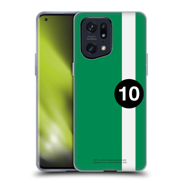 Ben 10: Alien Force Graphics Ben's Jacket Soft Gel Case for OPPO Find X5 Pro