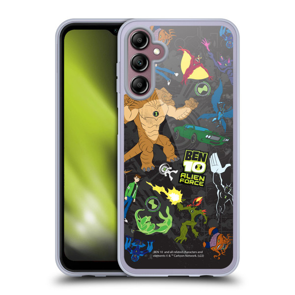 Ben 10: Alien Force Graphics Character Art Soft Gel Case for Samsung Galaxy A14 5G
