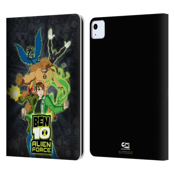 Ben 10: Alien Force Graphics Character Art Leather Book Wallet Case Cover For Apple iPad Air 2020 / 2022