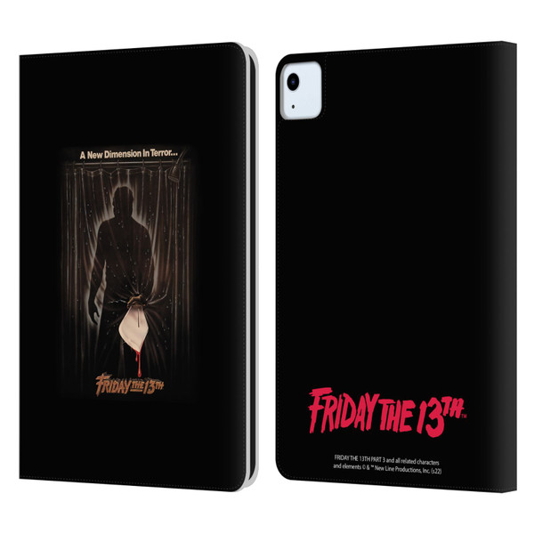 Friday the 13th Part III Key Art Poster 3 Leather Book Wallet Case Cover For Apple iPad Air 11 2020/2022/2024