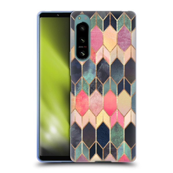 Elisabeth Fredriksson Geometric Design And Pattern Colourful Stained Glass Soft Gel Case for Sony Xperia 5 IV