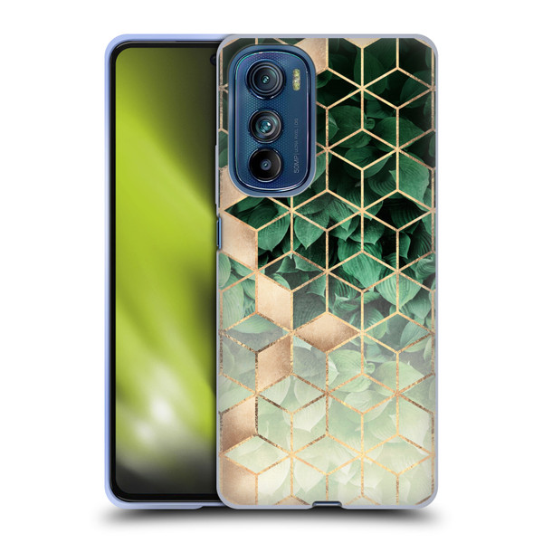 Elisabeth Fredriksson Sparkles Leaves And Cubes Soft Gel Case for Motorola Edge 30