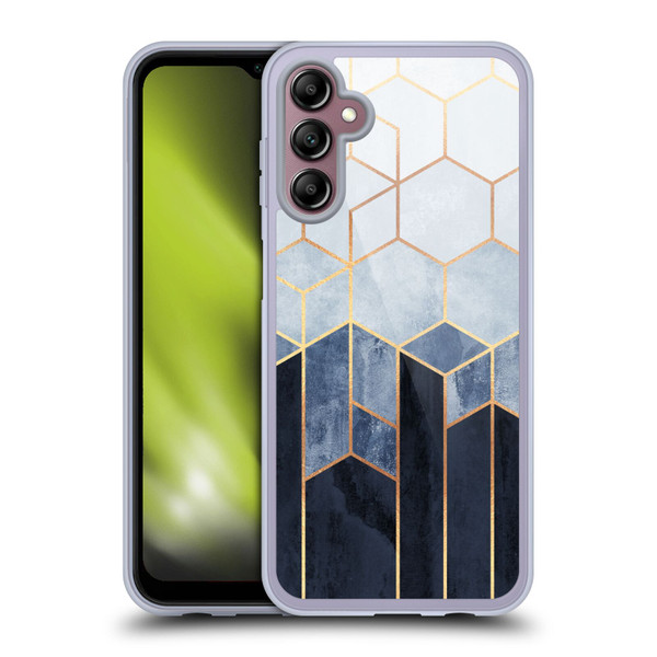 Elisabeth Fredriksson Sparkles Soft Blue Hexagons Soft Gel Case for Samsung Galaxy A14 5G