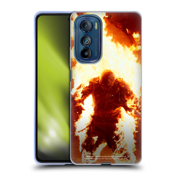 Friday the 13th Part VII The New Blood Graphics Jason Voorhees On Fire Soft Gel Case for Motorola Edge 30