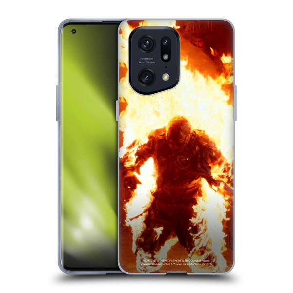 Friday the 13th Part VII The New Blood Graphics Jason Voorhees On Fire Soft Gel Case for OPPO Find X5 Pro