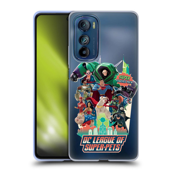DC League Of Super Pets Graphics Super Powered Pack Soft Gel Case for Motorola Edge 30