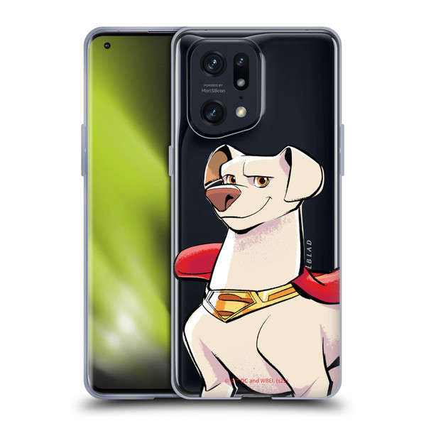 DC League Of Super Pets Graphics Krypto Soft Gel Case for OPPO Find X5 Pro