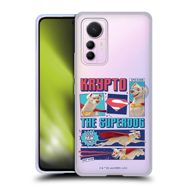 DC League Of Super Pets Graphics Krypto The Superdog Soft Gel Case for Xiaomi 12 Lite