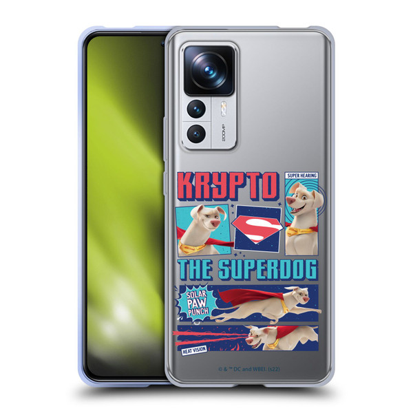 DC League Of Super Pets Graphics Krypto The Superdog Soft Gel Case for Xiaomi 12T Pro