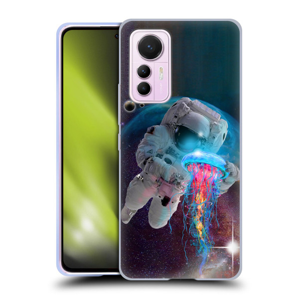 Dave Loblaw Jellyfish Astronaut And Jellyfish Soft Gel Case for Xiaomi 12 Lite