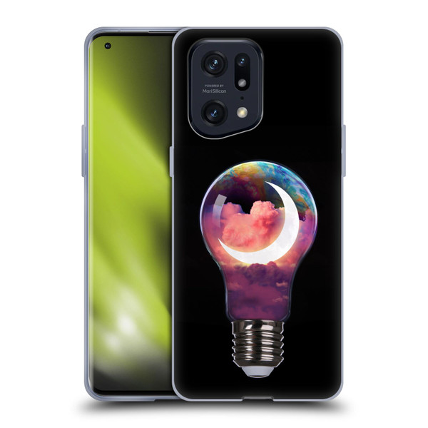 Dave Loblaw Sci-Fi And Surreal Light Bulb Moon Soft Gel Case for OPPO Find X5 Pro