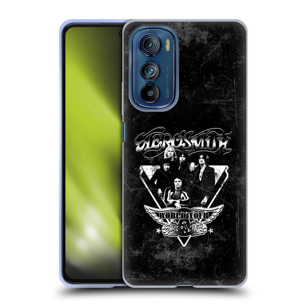 Aerosmith Black And White World Tour Soft Gel Case for Motorola Edge 30